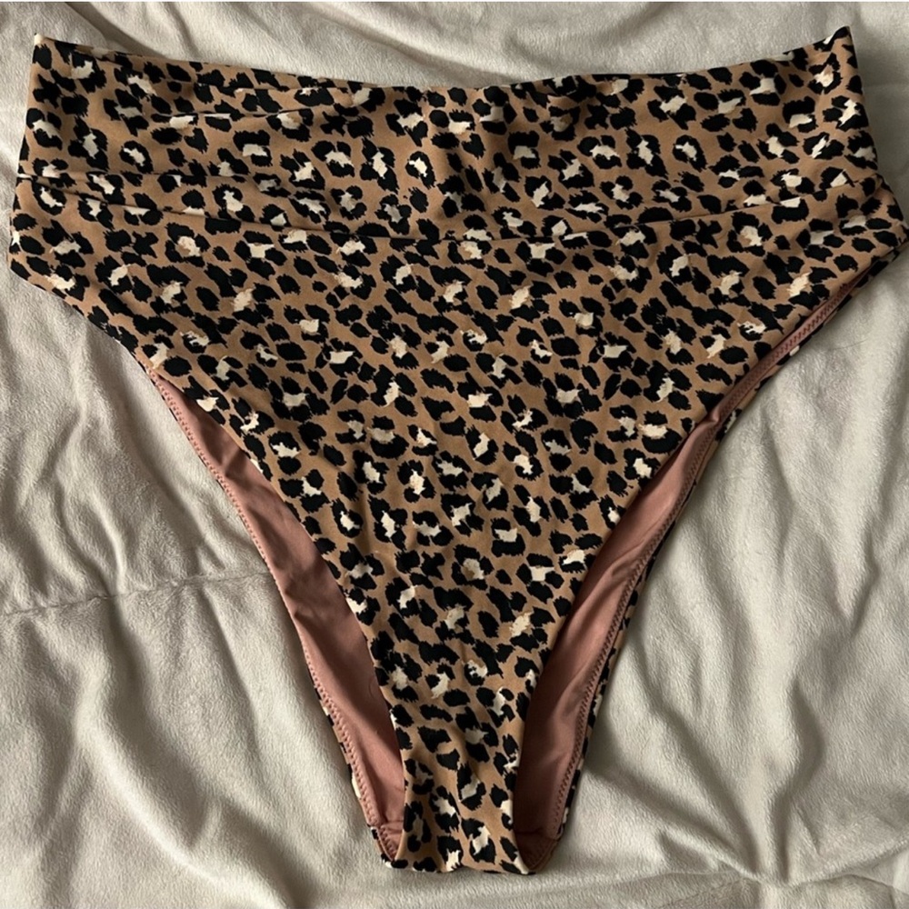 Aerie high rise cheeky bikini bottoms